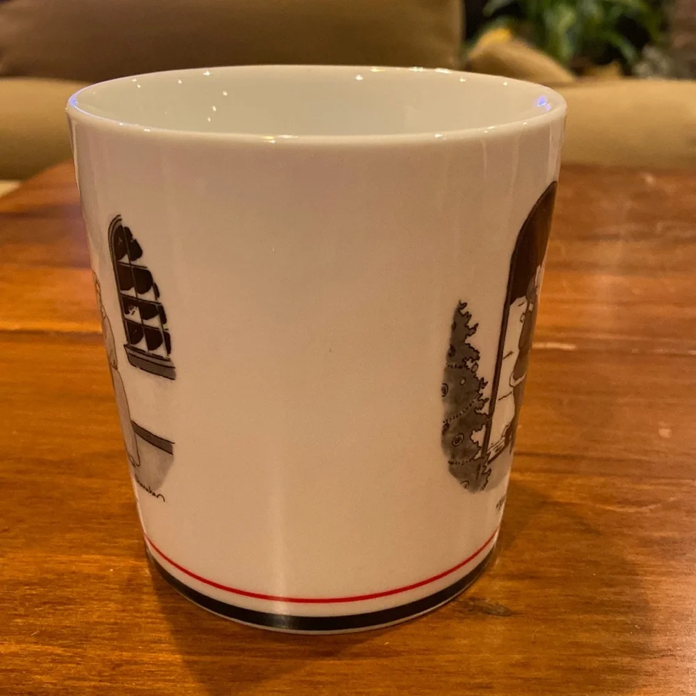 NWOT Christmas New Yorker Cartoon Mug Restoration Hardware 1991 Santa NEW